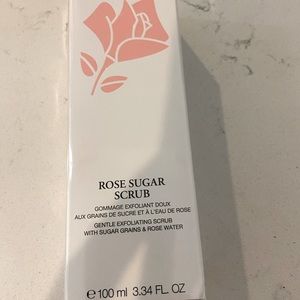 Lancome Rose Sugar Scrub - Brand new in box wrapped in cellophane.
